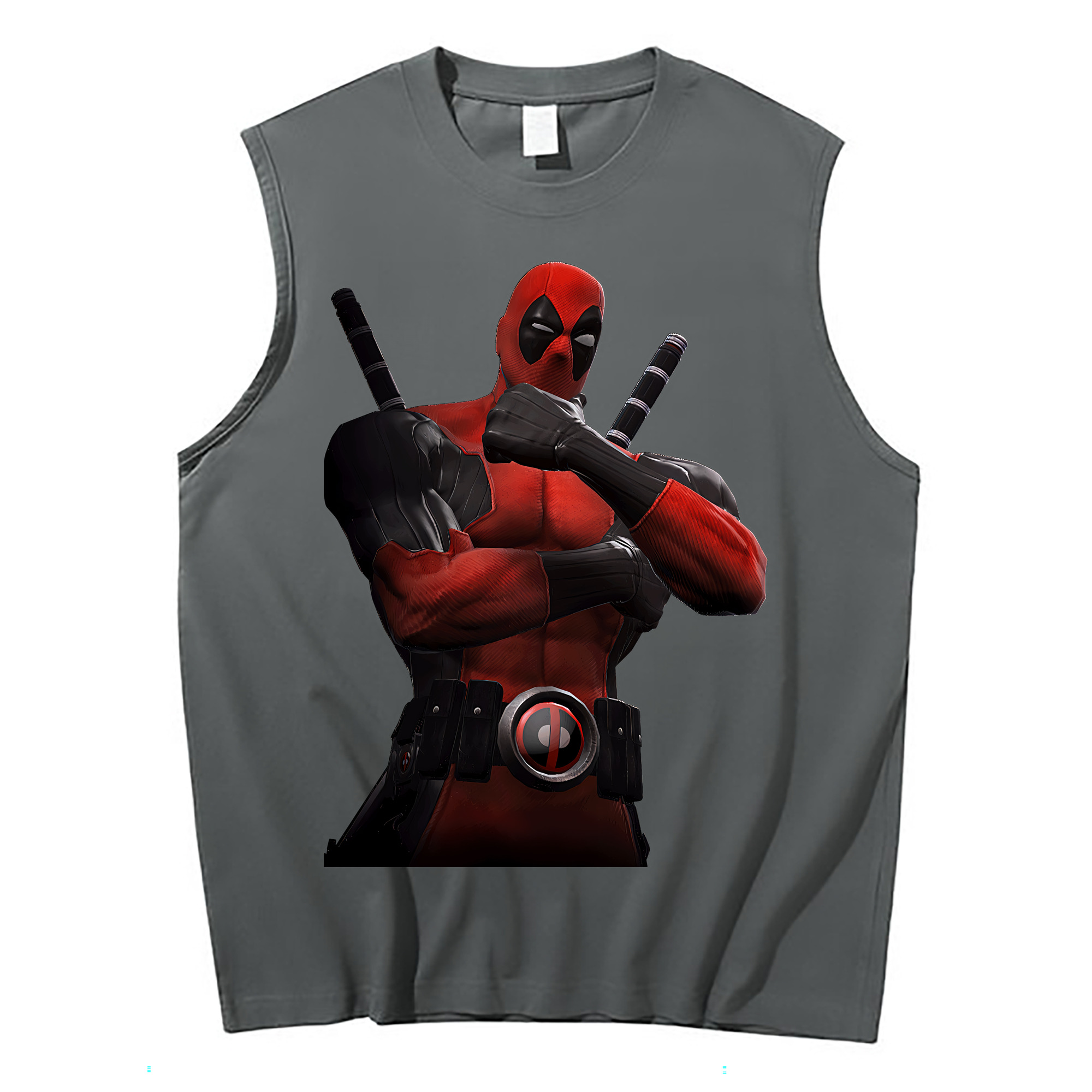 （画像用） Deadpool デッドプール コットン100％タンクトップ（フロントプリント）